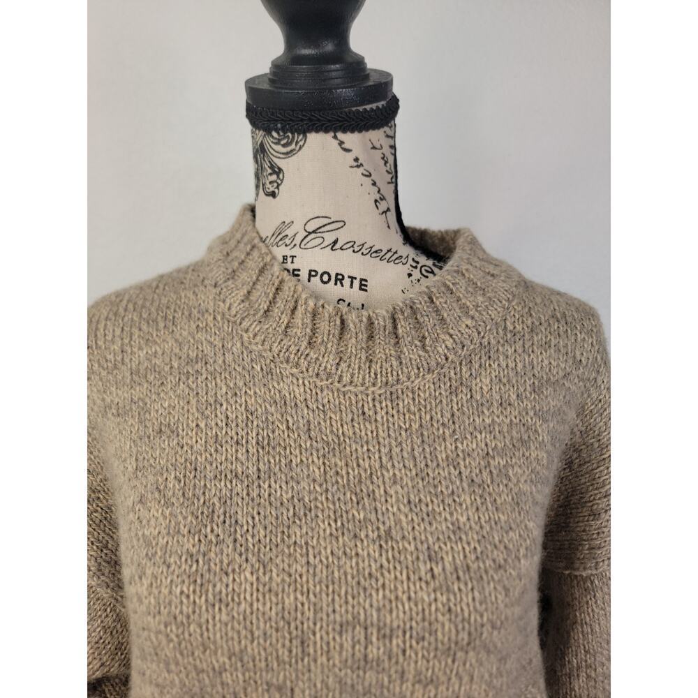 Vintage Gaeltarra Wool Sweater Sz 44" Aran Knit Irish Handloomed Fisherman - Picture 3 of 9